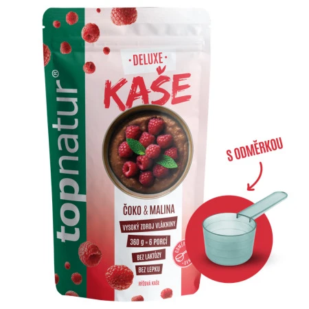 TOPNATUR Deluxe ryžová kaša čoko & malina 360 g