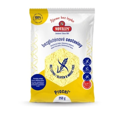 NOVALIM Bezlepkové cestoviny niťovky 250 g