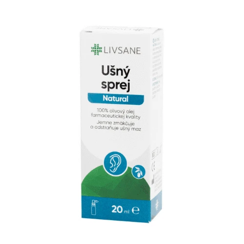 LIVSANE Ušný sprej natural s olivovým olejom 20 ml