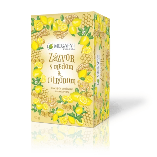 MEGAFYT Zázvor s medom a citrónom 20 x 2 g
