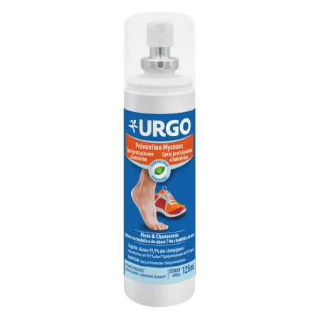 URGO Sprej proti plesniam a baktériám na chodidlá a do obuvi 125 ml