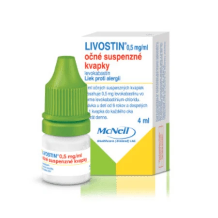 LIVOSTIN®0,5 mg/ml očné suspenzné kvapky 4 ml
