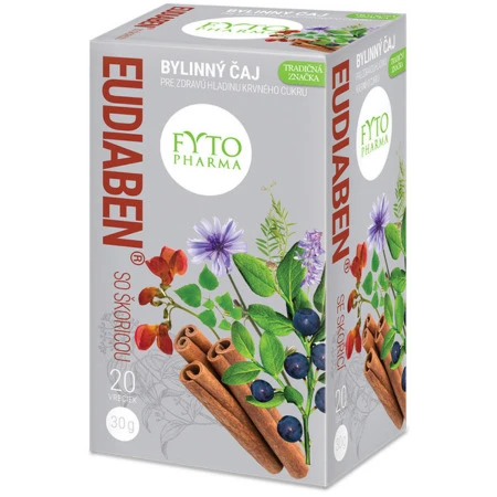 FYTO Bylinný čaj eudiaben so škoricou 20 x 1,5g
