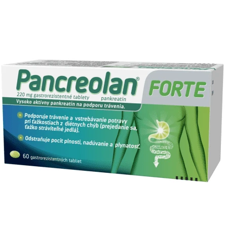 PANCREOLAN Forte 220 mg 60 tabliet
