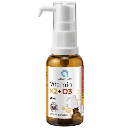 ADAMPHARM Vitamín K2 + D3 kvapky 30 ml