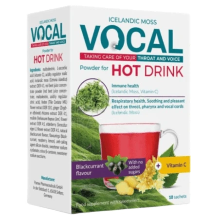VOCAL Hot drink s príchuťou čierna ríbezľa 10 ks