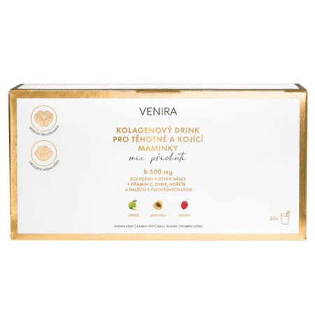 VENIRA Premium kolagénový drink mix 3 príchute 30 x 10,8 g