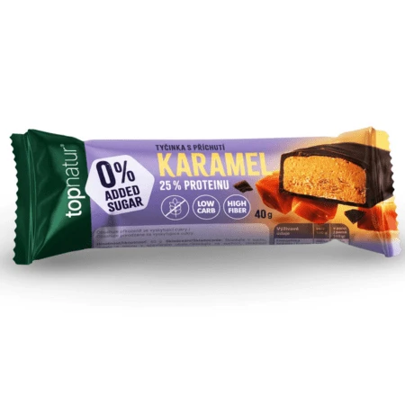 TOPNATUR Low carb proteínová tyčinka karamel 40 g