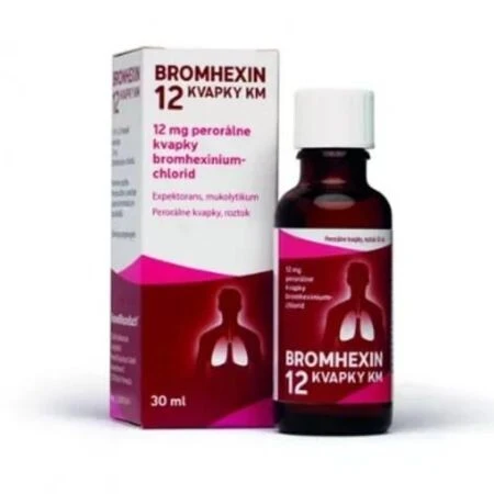 Bromhexin 12 kvapky KM gtt por 100 ml