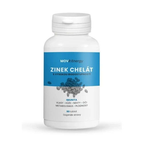 MOVIT Zinok chelát 15 mg 90 tabliet