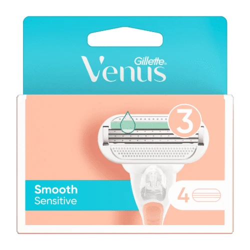 GILLETTE Venus smooth sensitive náhradné hlavice 4 ks