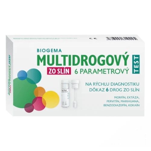 BIOGEMA Multidrogový test zo slín 6 parametrový 1 kus