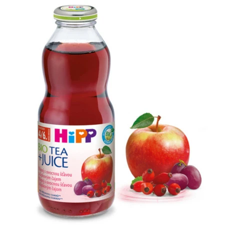 HiPP Čaj šípkový s ovocnou šťavou z červených plodov 500 ml