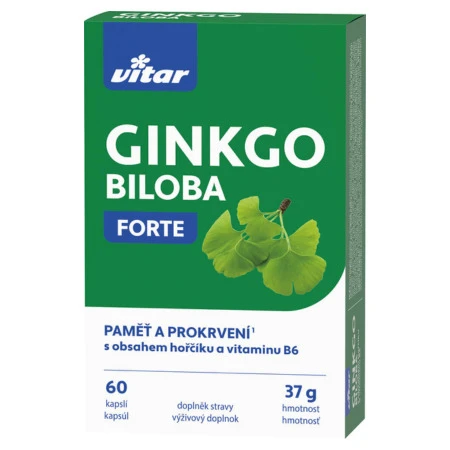 VITAR Ginkgo biloba forte 60 kapsúl