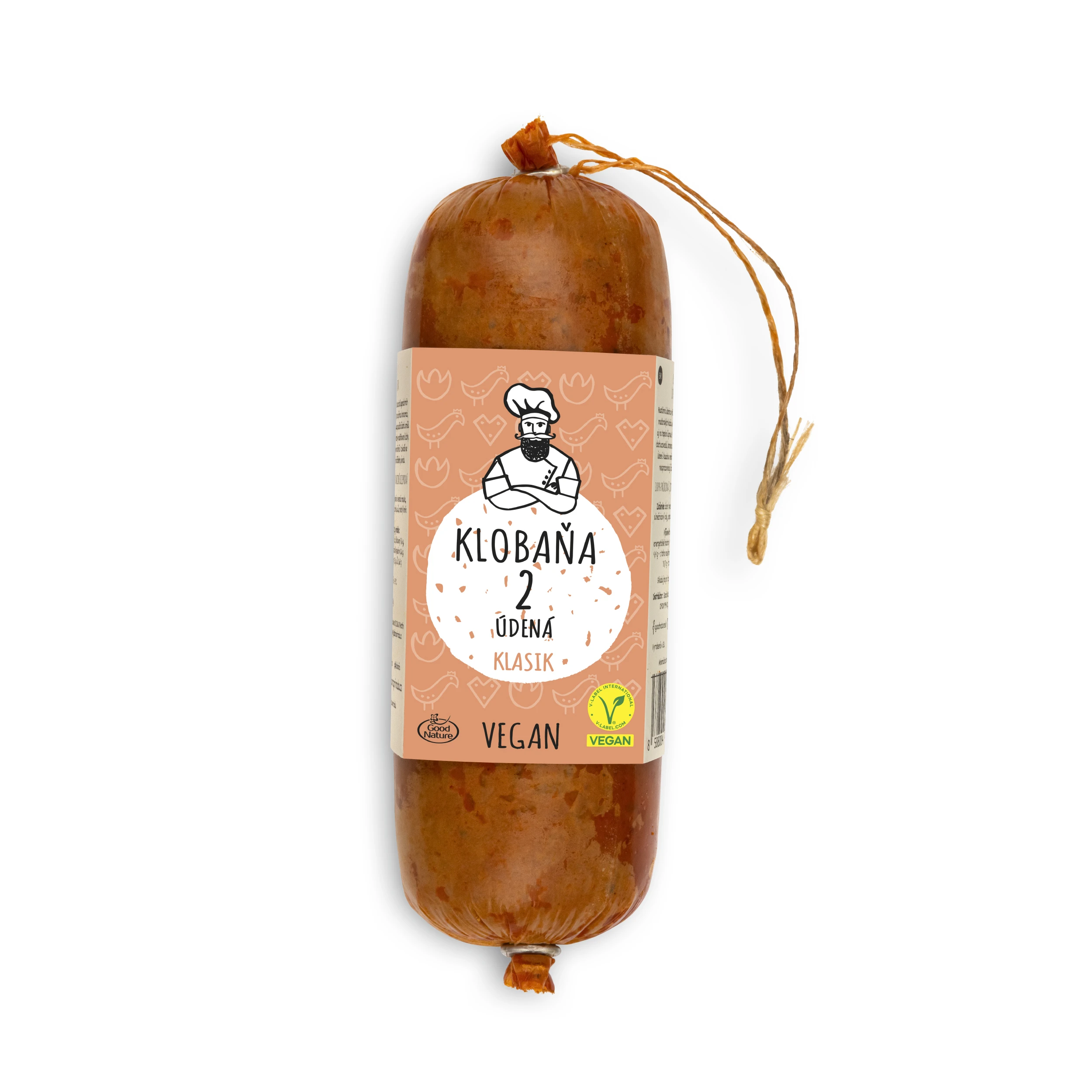 Klobaňa 2 údená klasik prirodzene bezlepková – vegan, 250 g