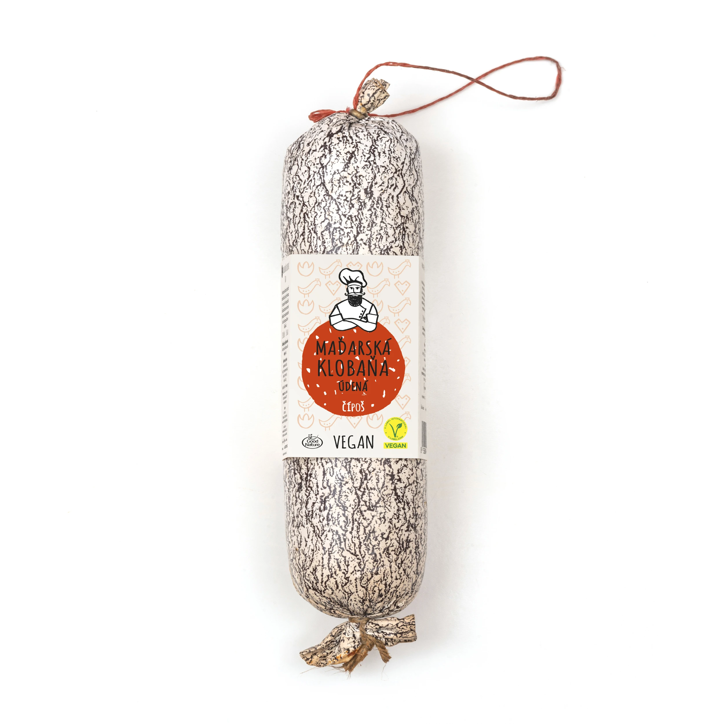 Maďarská klobaňa údená čípoš - vegan, 300 g