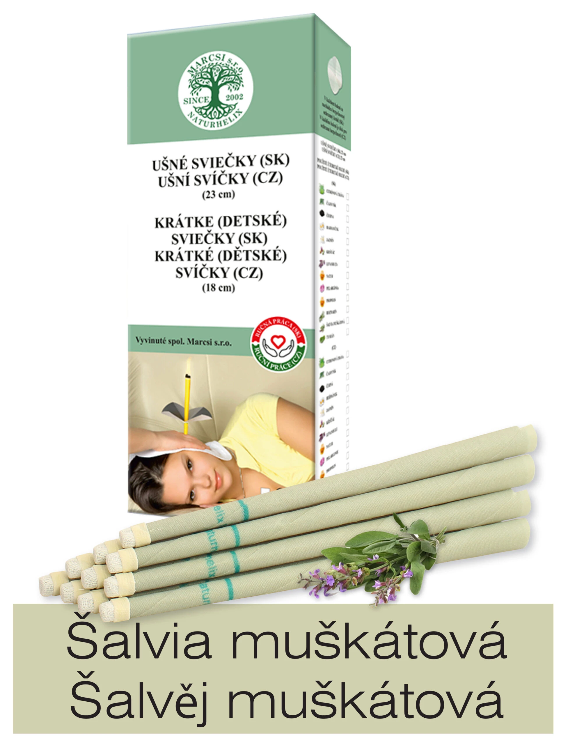 NaturheliX® Ušné sviečky ŠALVIA (set6)