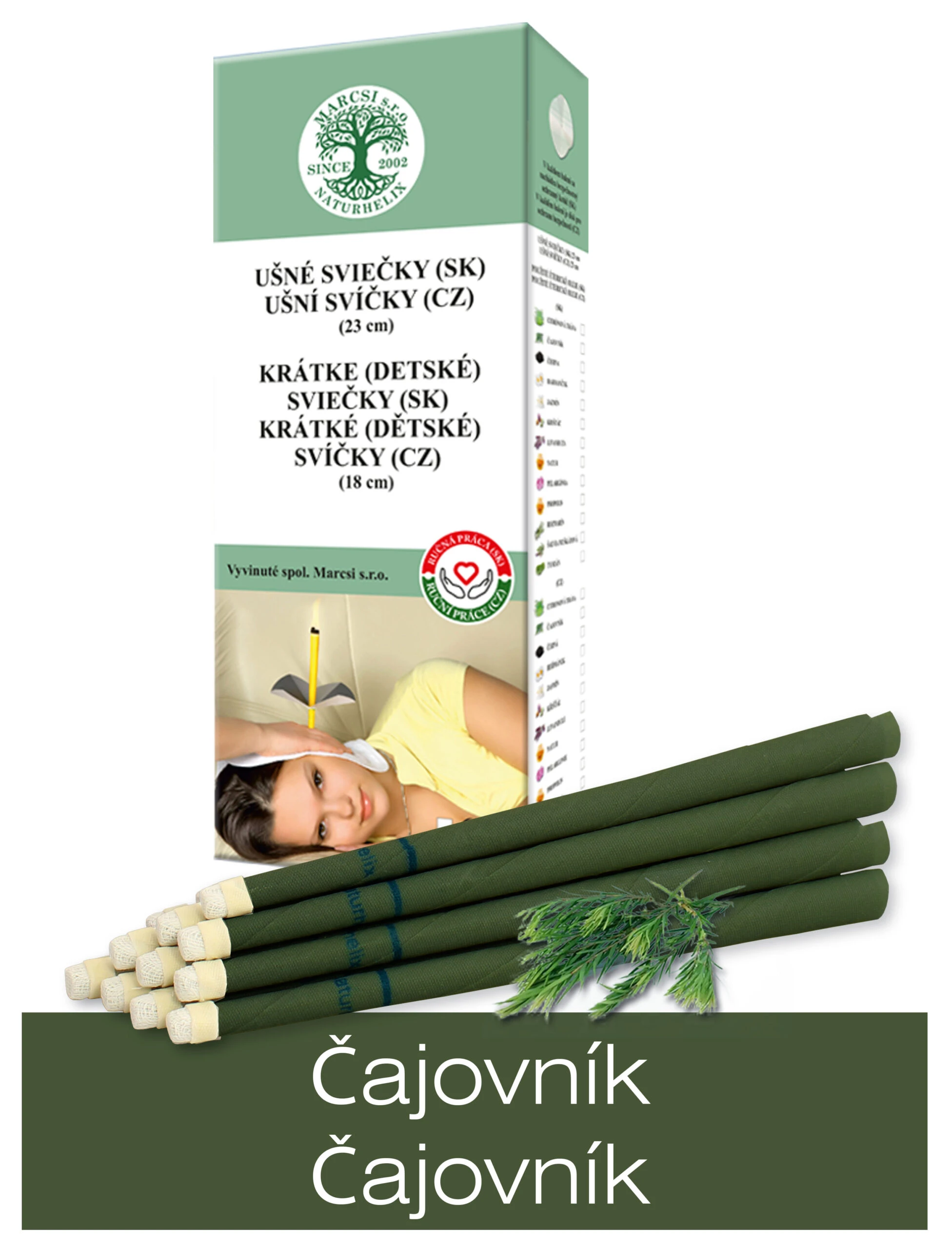 NaturheliX® Ušné sviečky ČAJOVNÍK (set6)