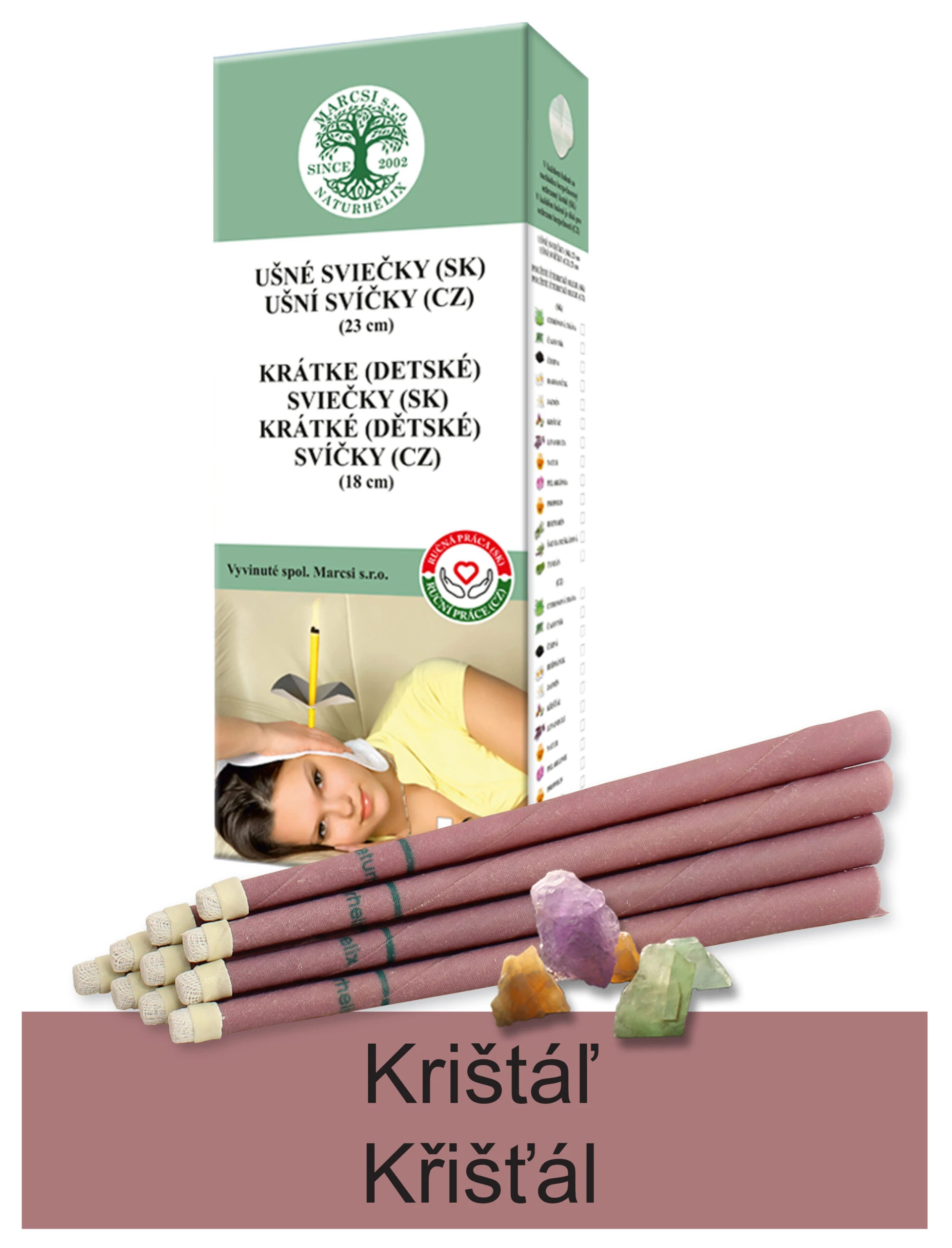 NaturheliX® Ušné sviečky KRYŠTÁL (set6)