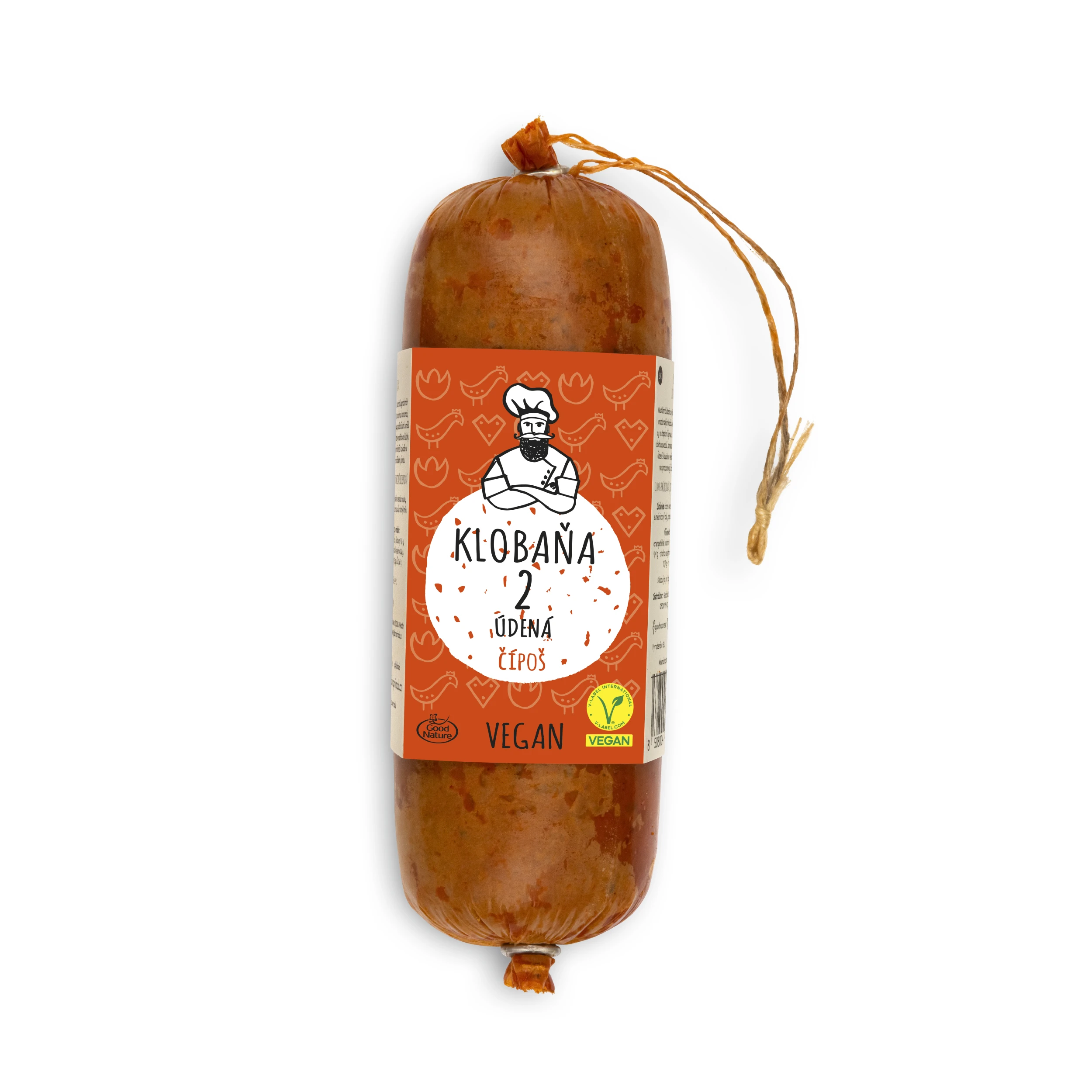 Klobaňa 2 údená čípoš prirodzene bezlepková – vegan 250 g