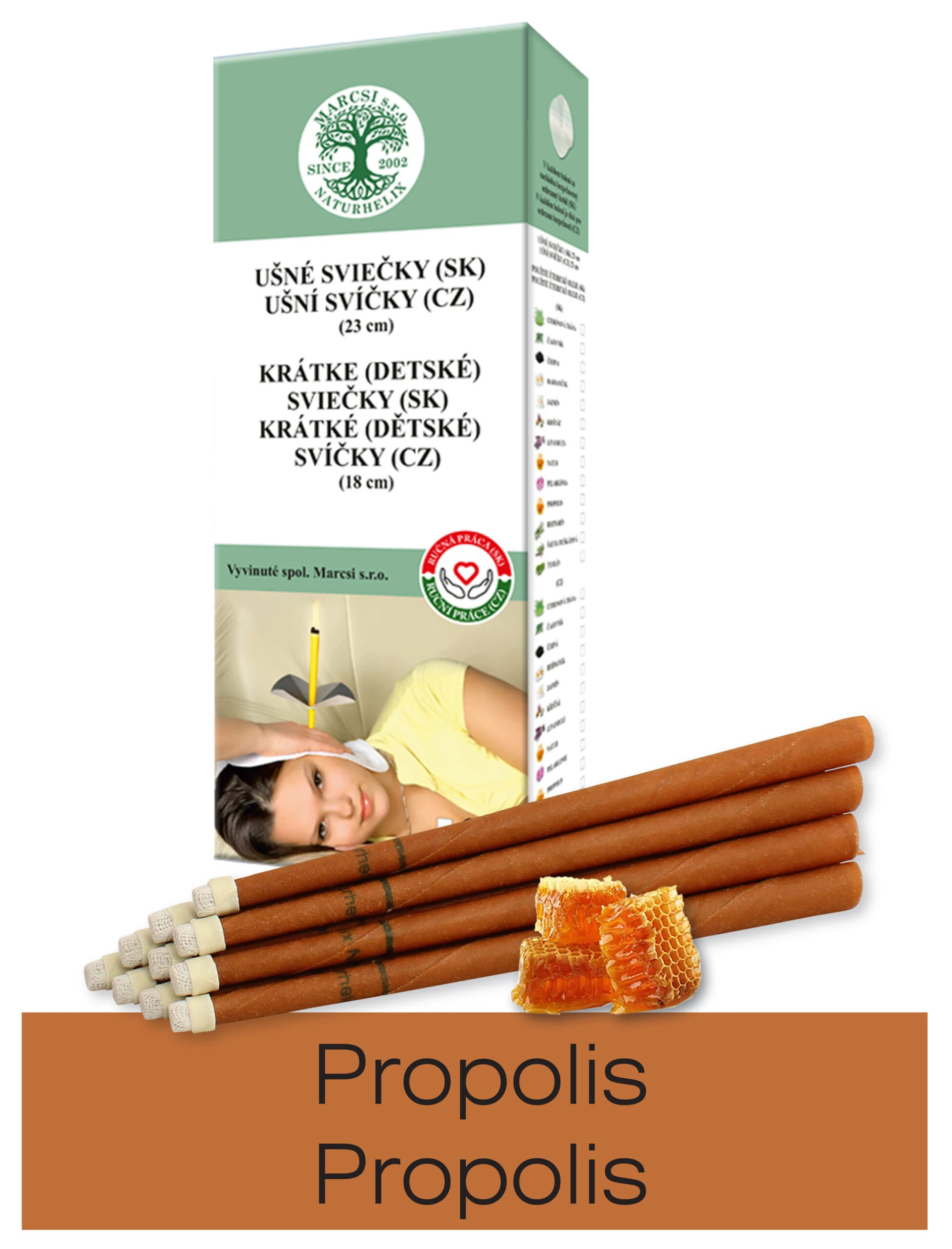 NaturheliX® Ušné sviečky PROPOLIS (set6)