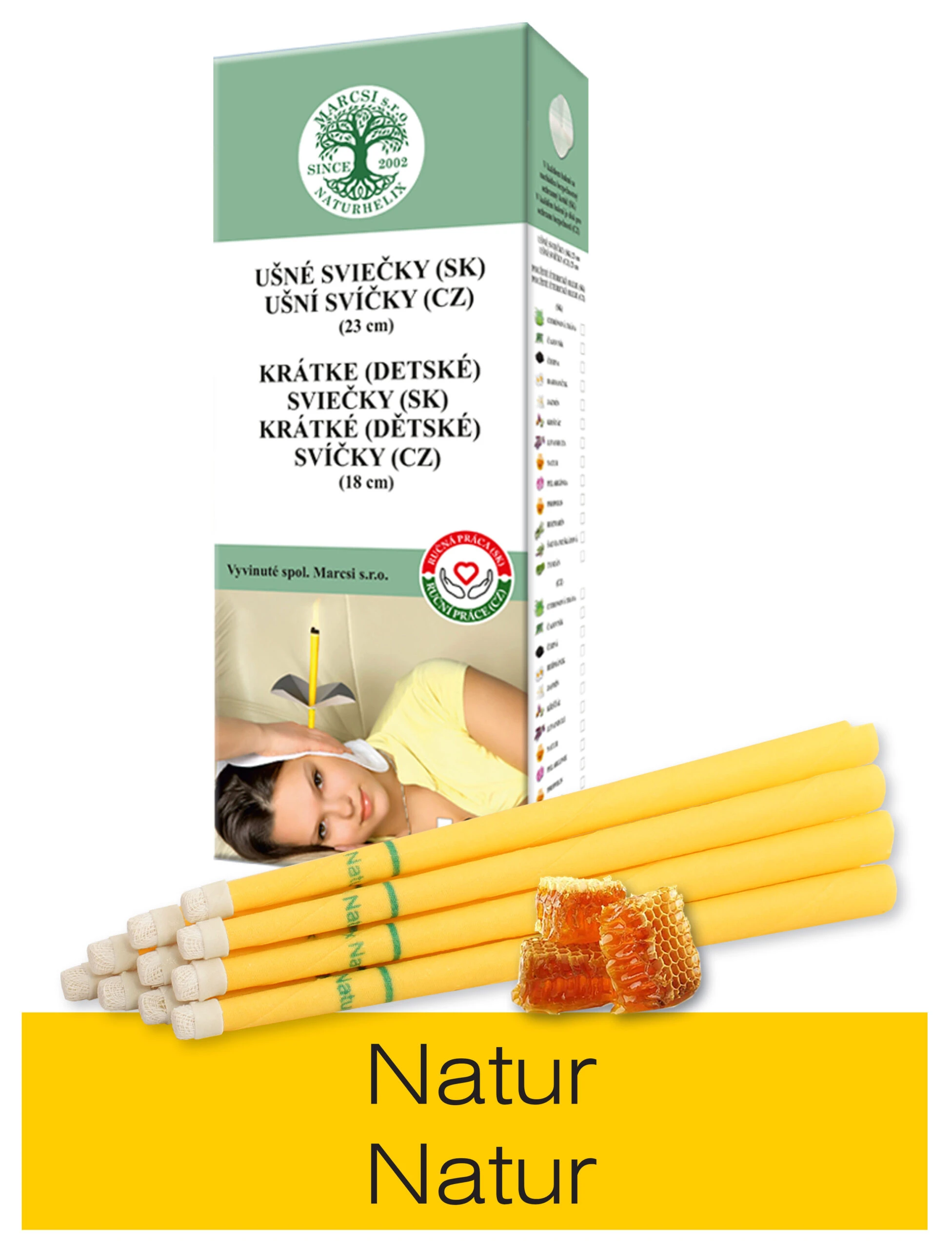 NaturheliX® Ušné sviečky NATUR (set6)
