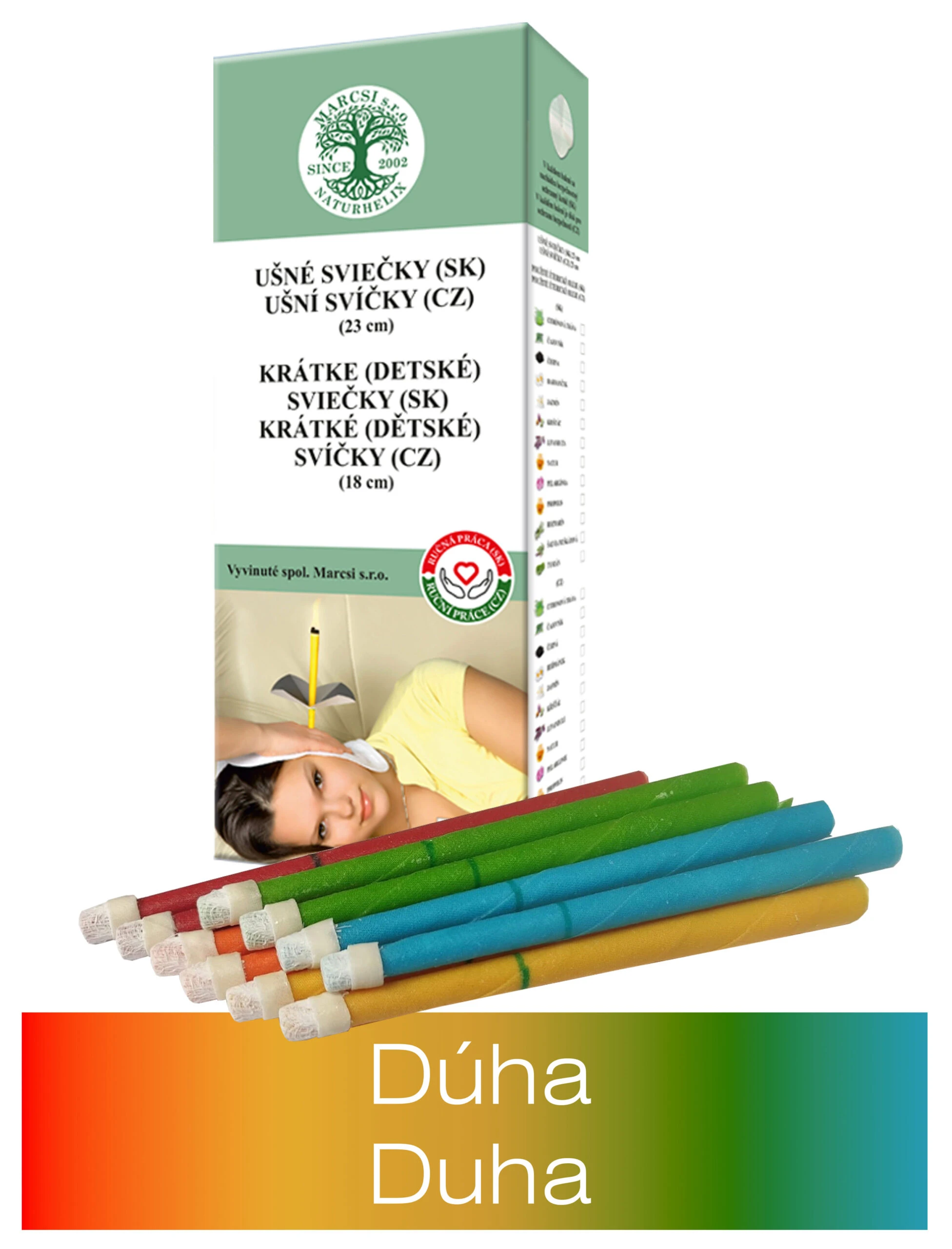 NaturheliX® sviečky detské Dúha10ks