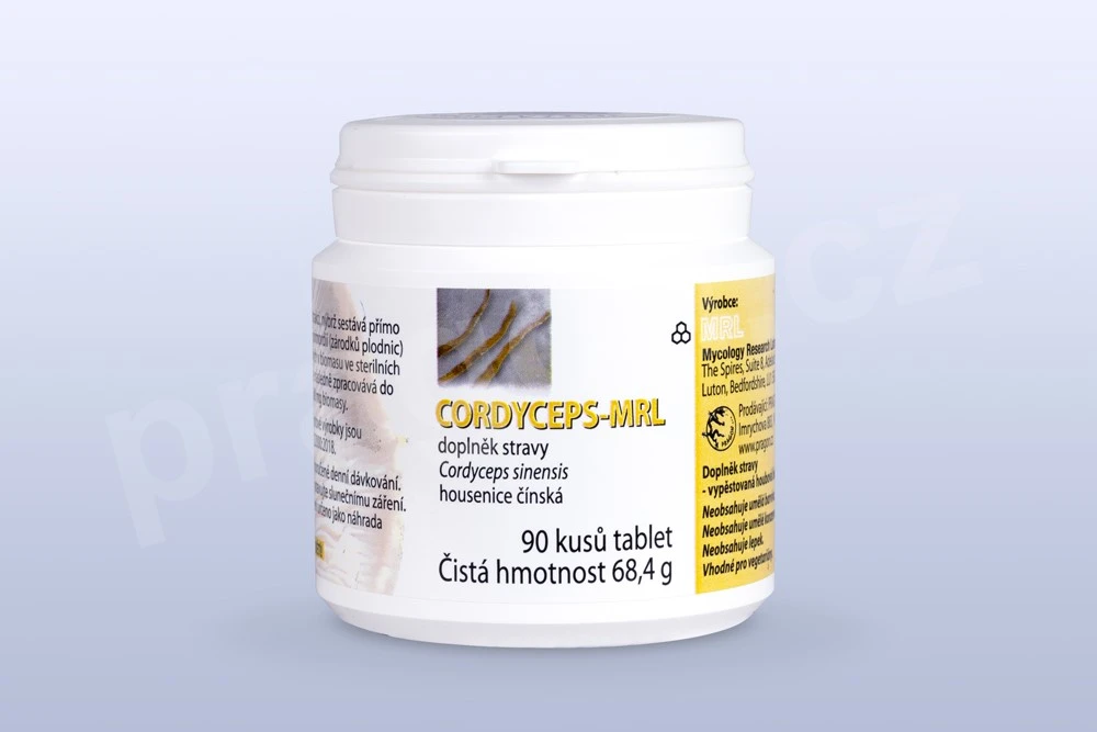 MRL CORDYCEPS sinensis 90 tab. po 500 mg sušenej huby