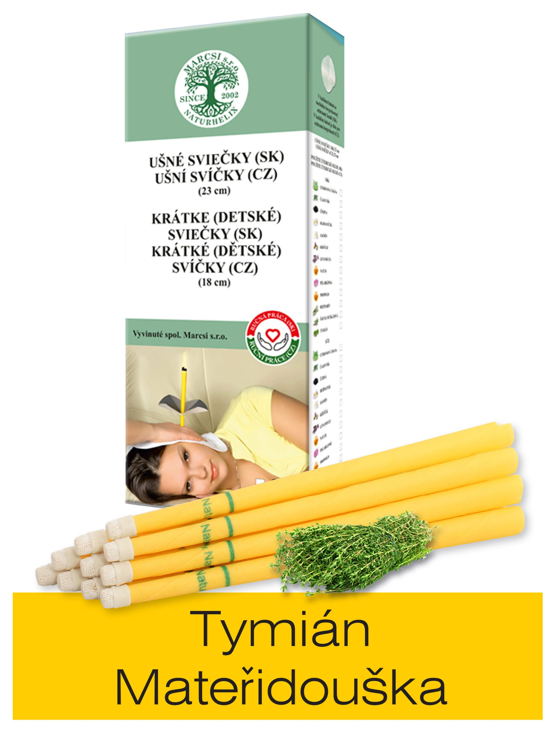NaturheliX® Ušné sviečky TYMIAN (set6)