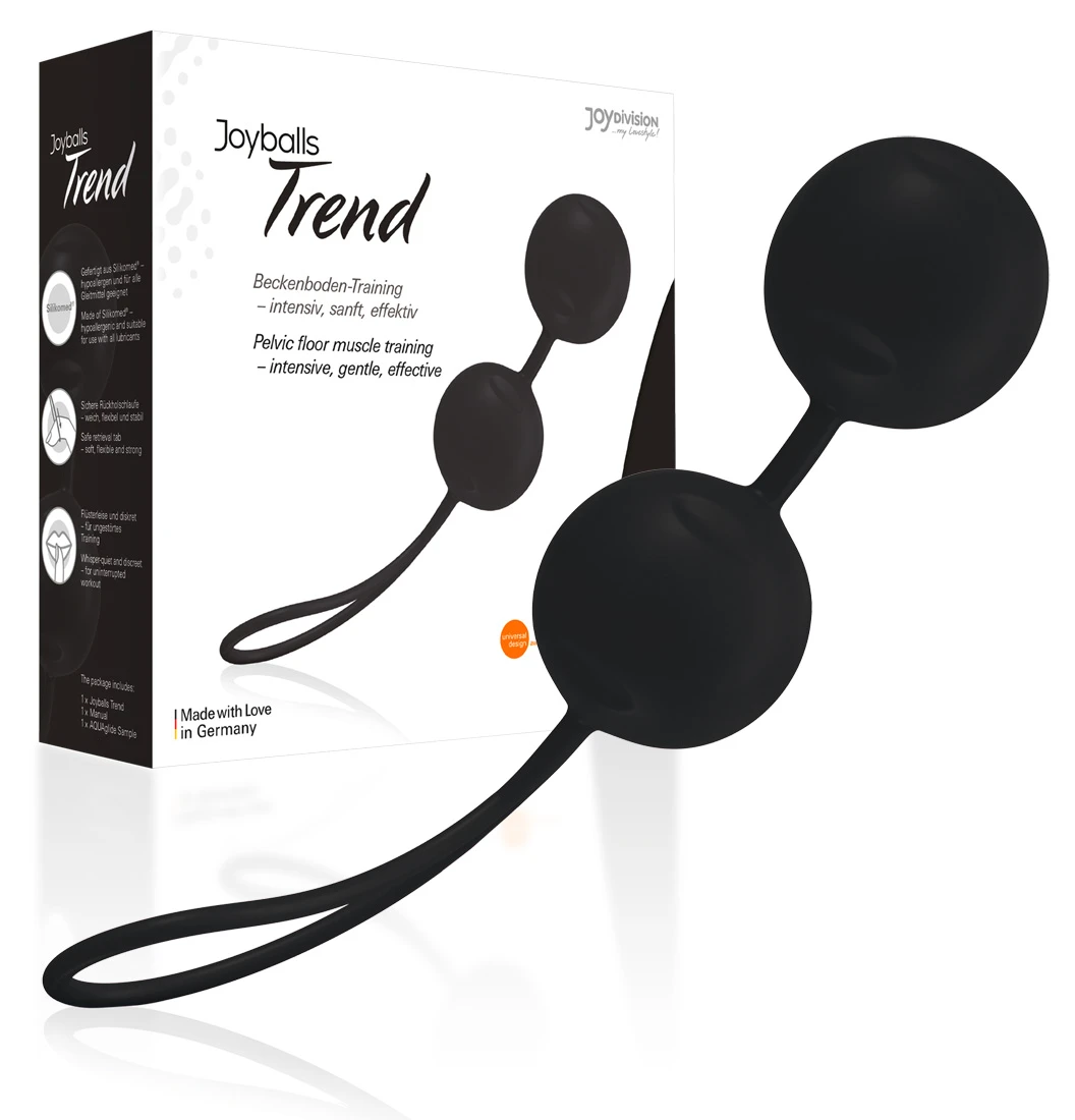 JoyDivision Joyballs Trend Black – venušine guličky 83g (čierne)