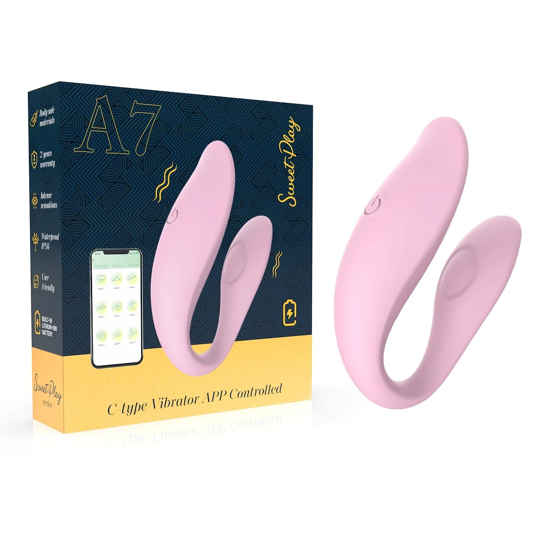 EROSPACE Sweet Play A7 – párový C-type vibrátor s ovládaním cez aplikáciu