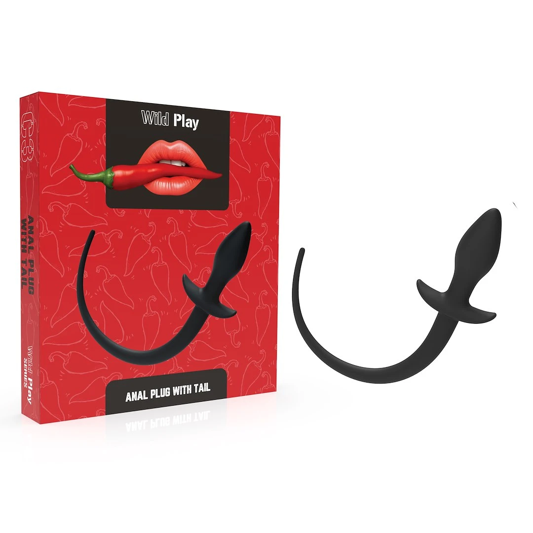 EROSPACE Wild Play C3 – silikónový análny kolík s chvostom