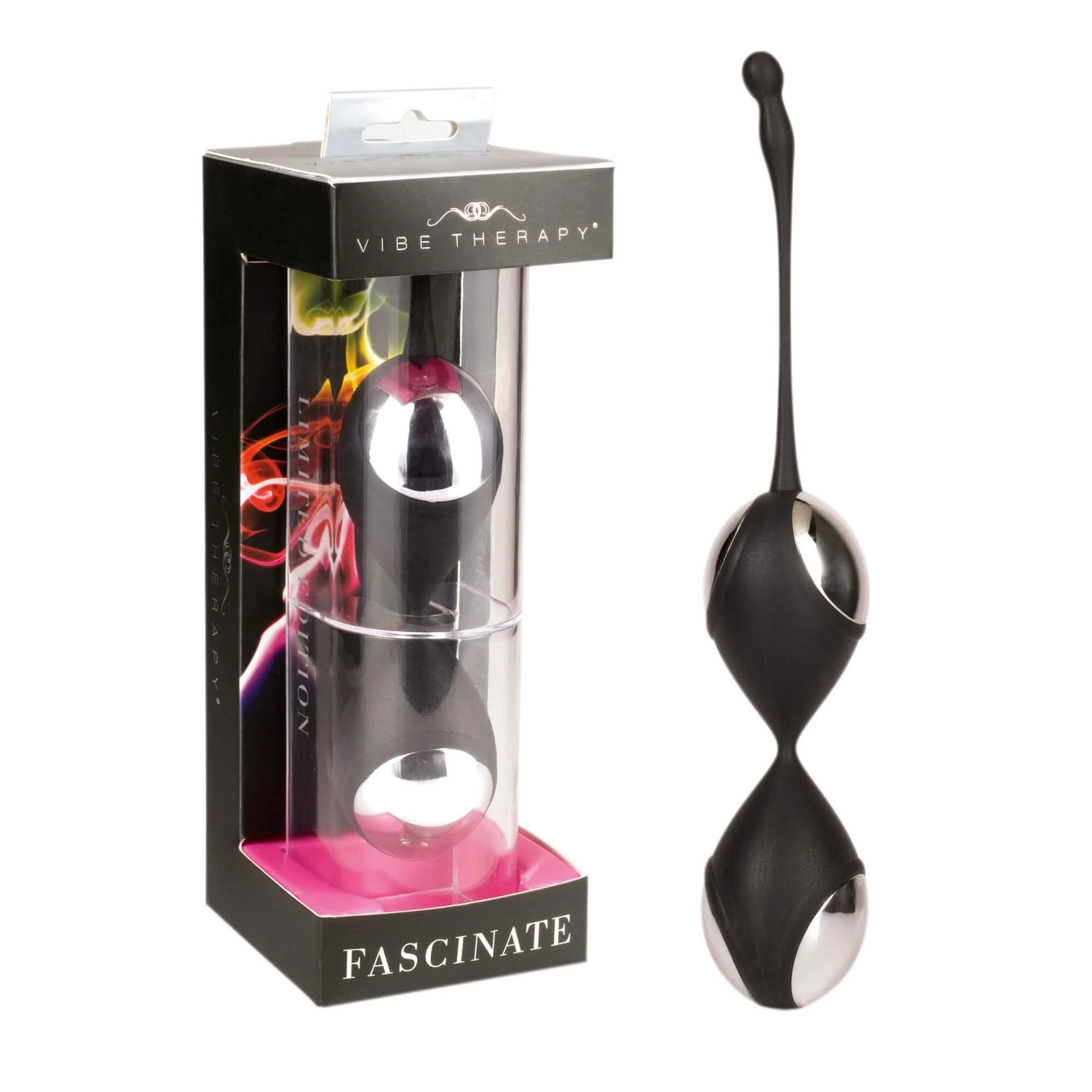 Vibe Therapy Fascinate – venušine guličky (čierno-strieborné)