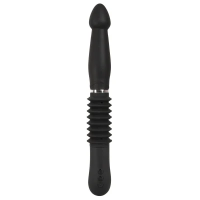 You2Toys Push it – nabíjací prirážací análny vibrátor s posuvom (čierny)