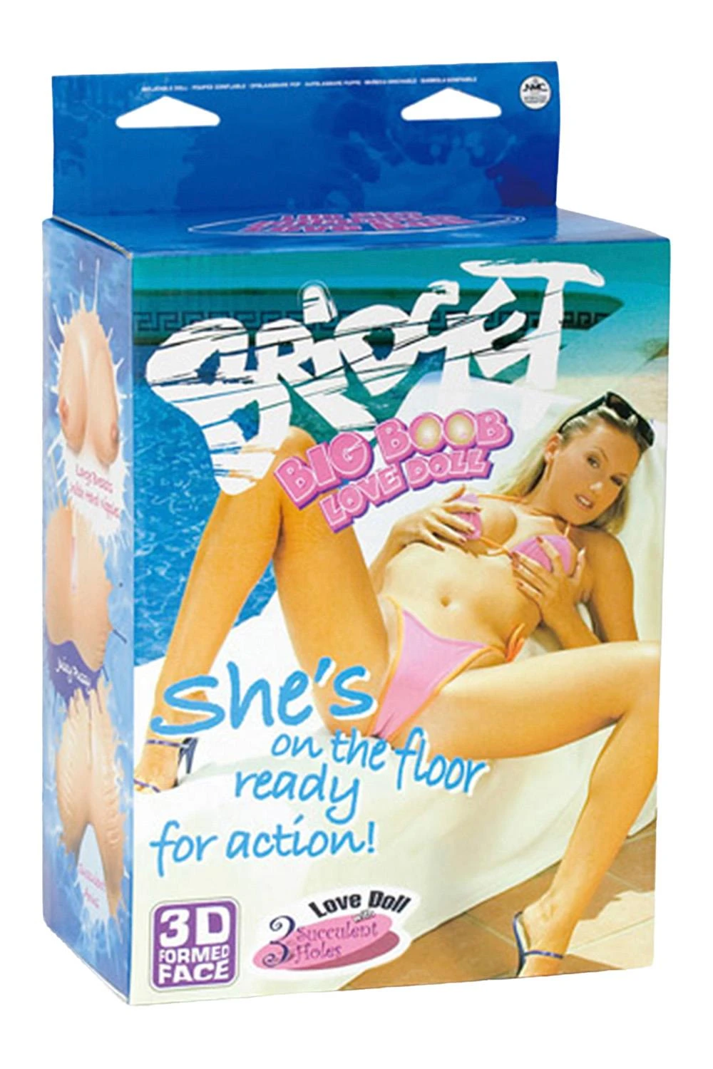 NMC Bridget Big Boob – nafukovacia panna v životnej veľkosti (3 otvory) + bikini