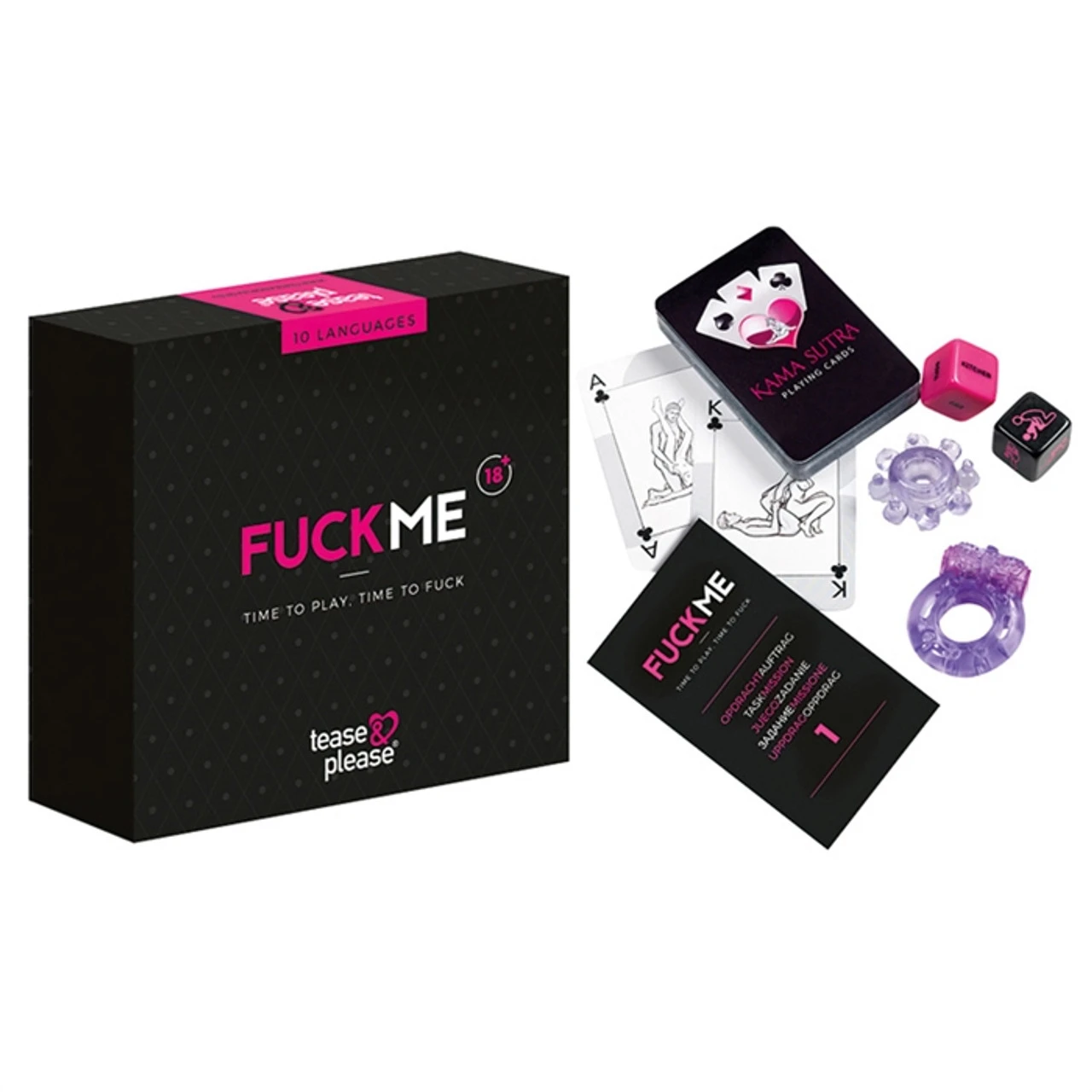 Tease & Please FuckMe – erotická herná súprava pre páry, 11 dielov