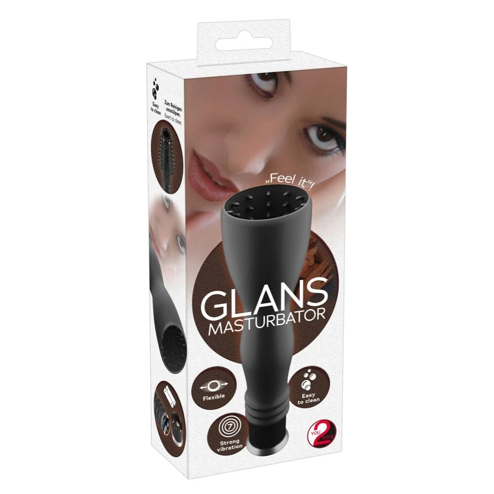 You2Toys Glans Masturbator – vibračný masturbátor na žaluď, čierny