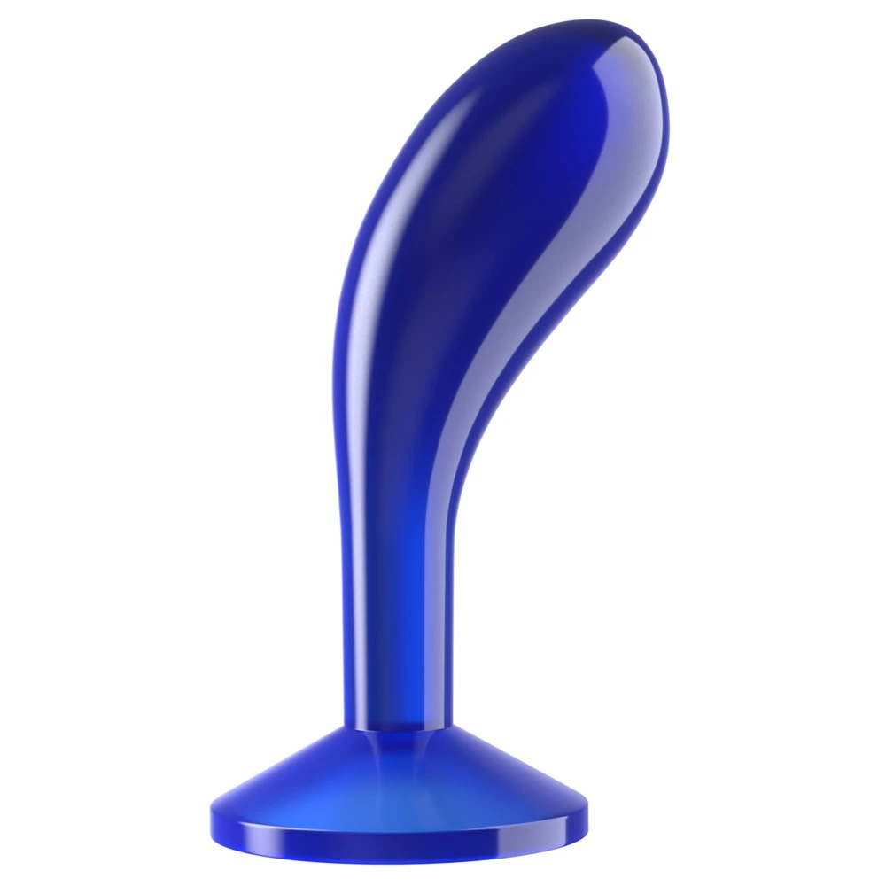 Lovetoy Flawless Clear Prostate Plug 15 cm (modrý) – análny kolík