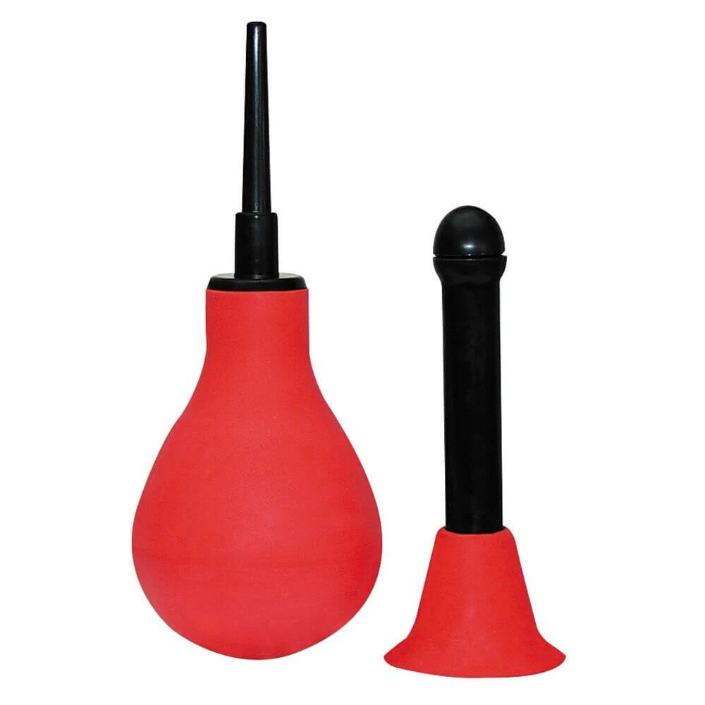 You2Toys Intim Dusche – intímna sprcha s 2 nadstavcami, červená