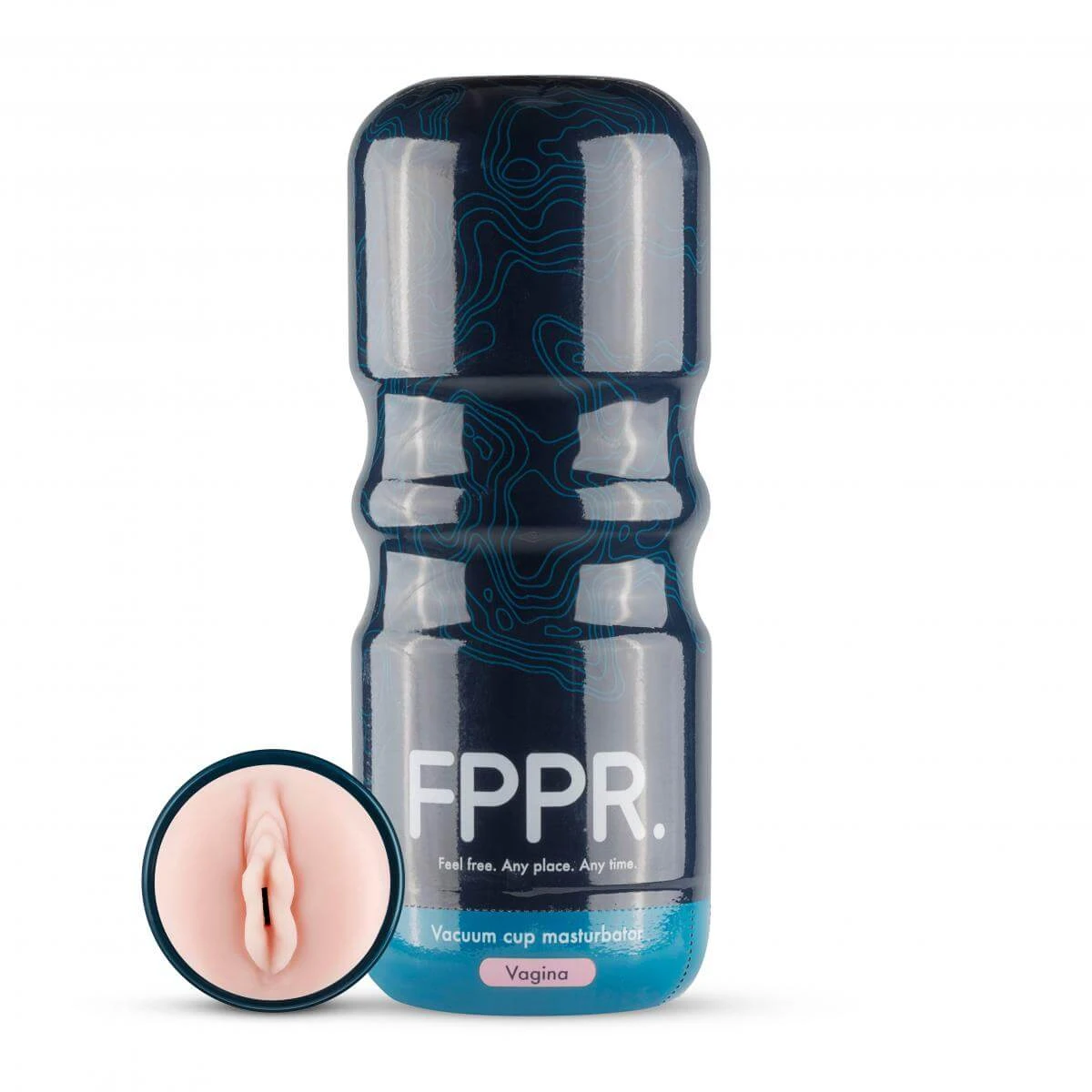 FPPR Vagina Mocha – realistický masturbátor, svetlá telová farba, 17 cm