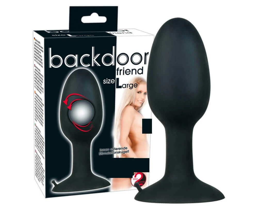 You2Toys Backdoor Friend Large – análny plug s rotačnou guličkou, veľký
