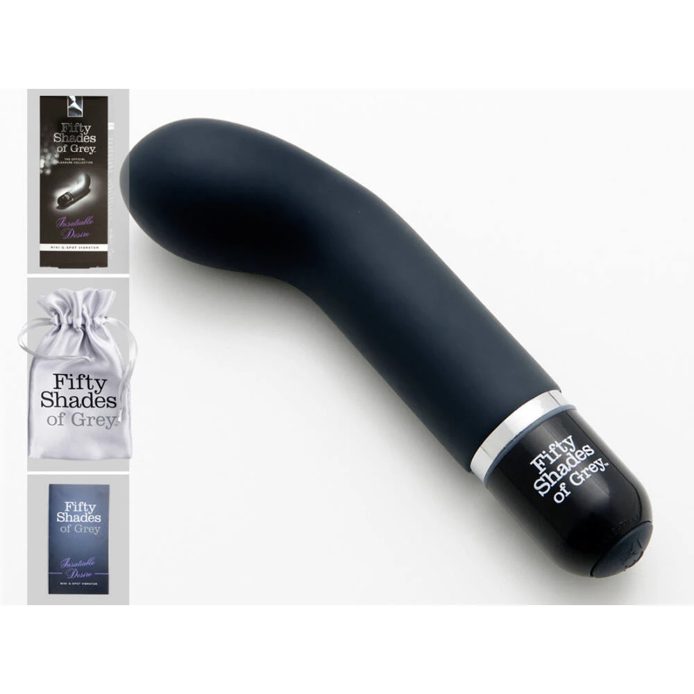 Fifty Shades of Grey Insatiable Desire – mini vibrátor na bod G (13 cm)