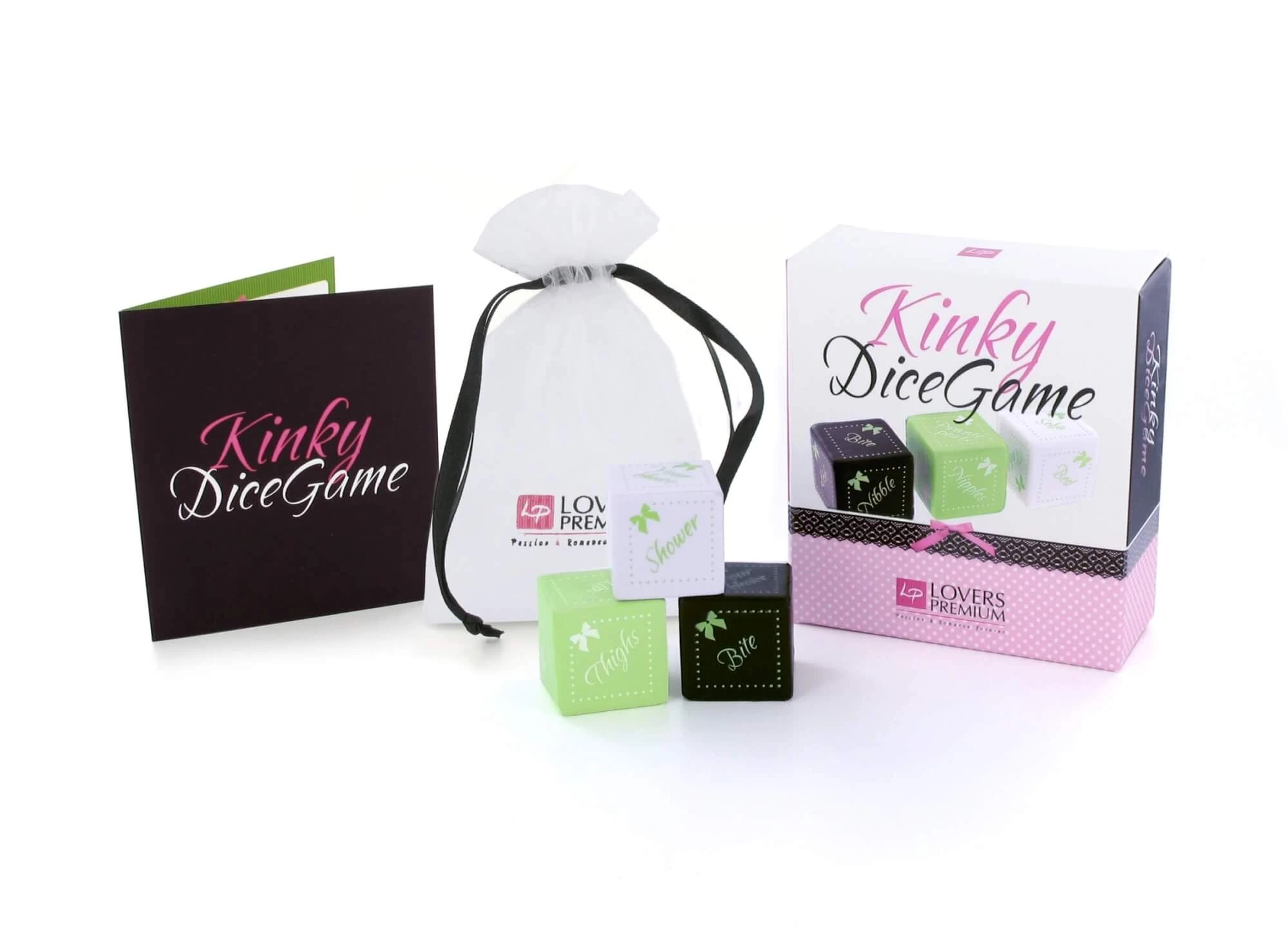 LoversPremium Dice Game Kinky – erotická kocková hra pre páry, 3 kocky
