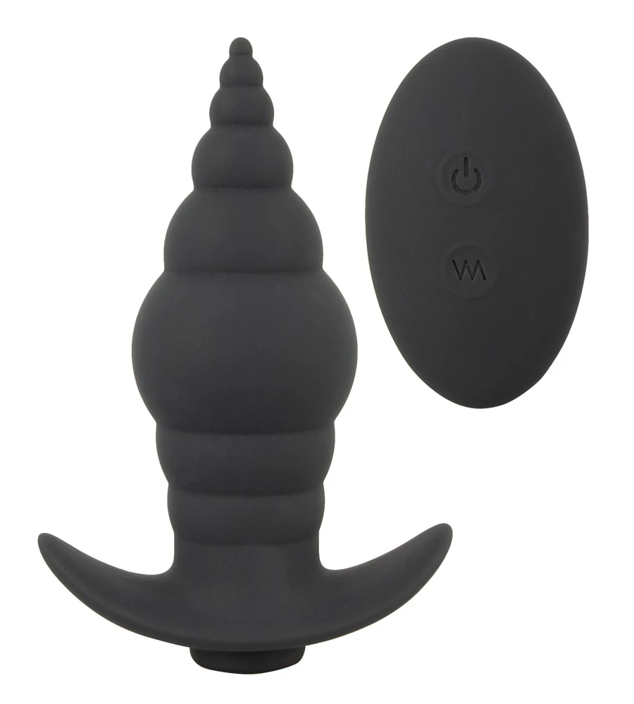Black Velvets RC Butt Plug – vibračný análny plug na diaľkové ovládanie
