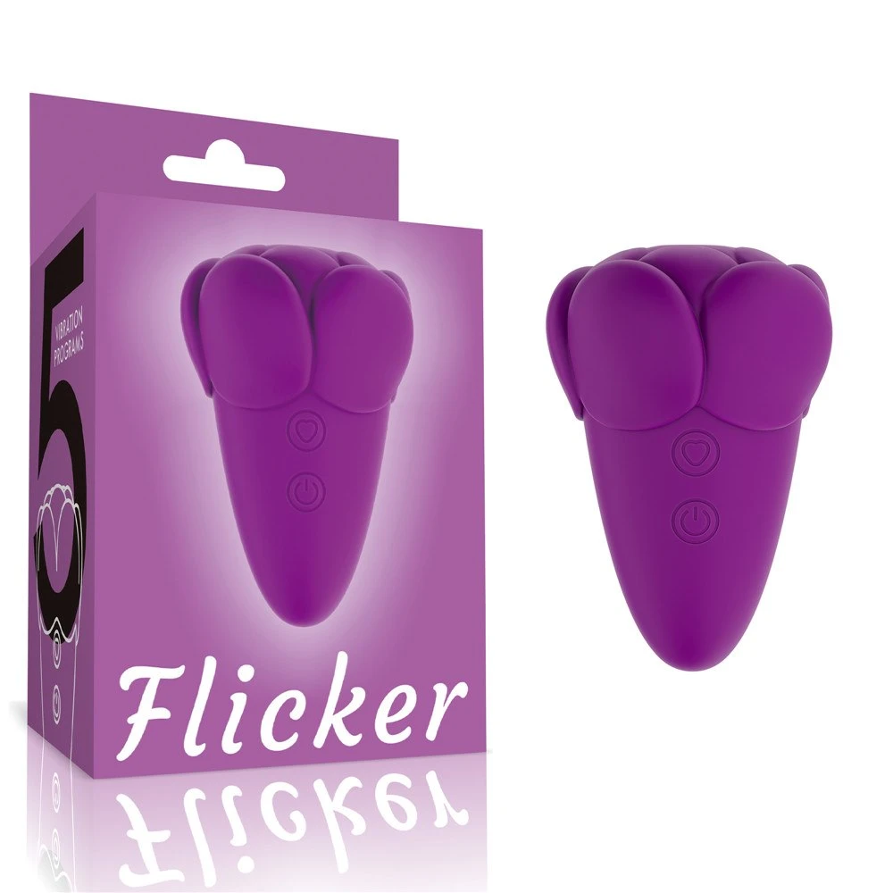 LoveToy Flicker – nabíjateľný stimulátor klitorisu s mihotavým jazýčkom (fialový)