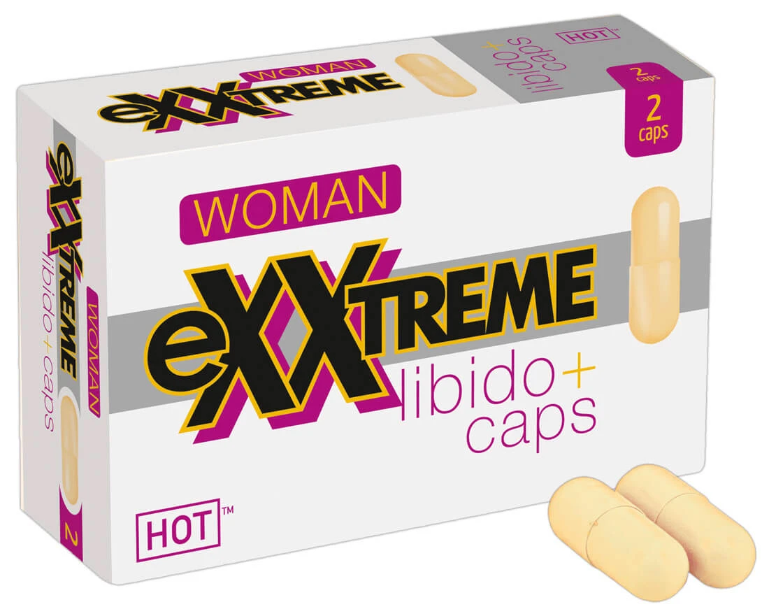 HOT eXXtreme Libido Caps pre ženy – výživový doplnok (2 kapsuly)