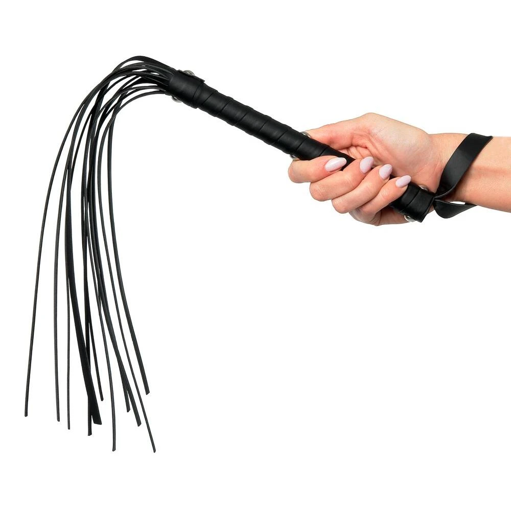 Fetish Fantasy Deluxe Cat-O-Nine – BDSM bič, čierny, 65 cm