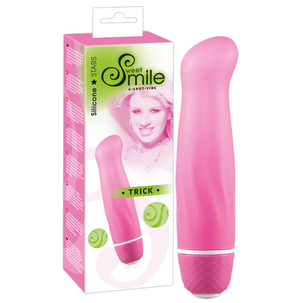 Sweet Smile Trick G-Spot – mini vibrátor na bod G (ružový)