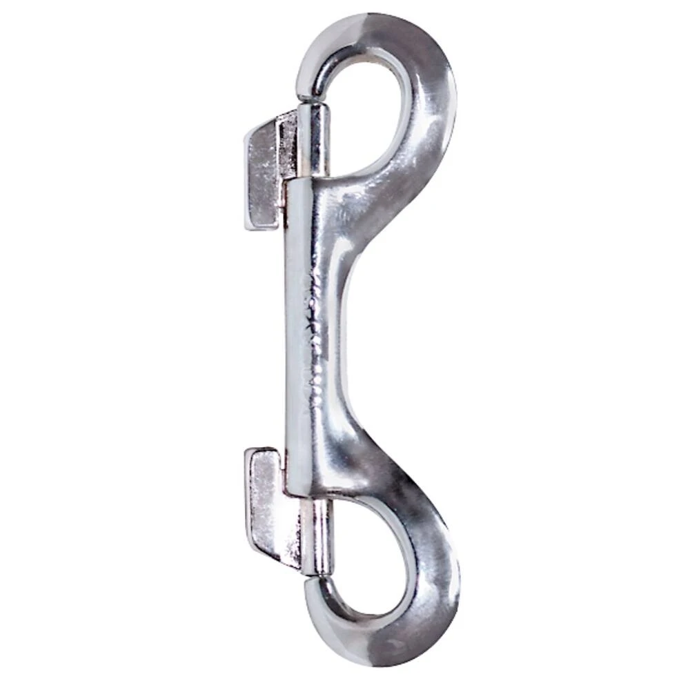 ZADO Snap Hook – dvojitá kovová karabína, strieborná