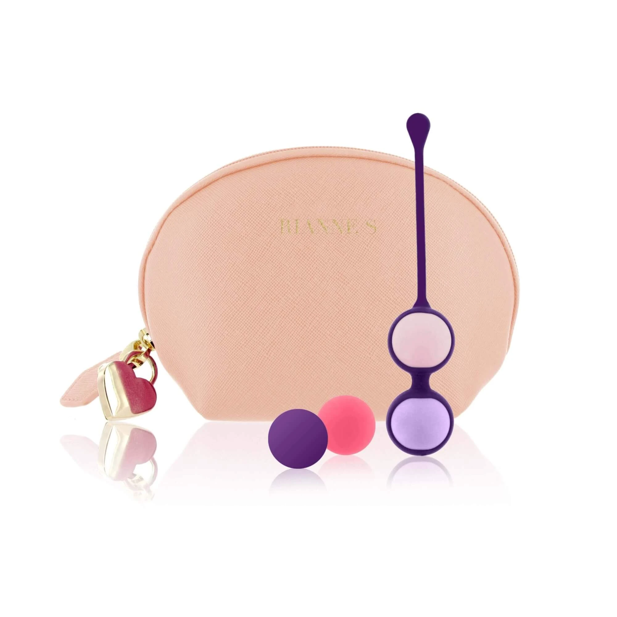 Rianne S Essentials Pussy Playballs Nude – variabilné venušine guličky (set 4 závaží)